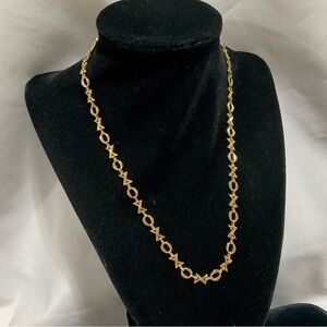 Gold Tone XOXO Necklace